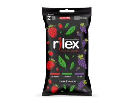 Preservativo Mix de Frutas (Morango / Menta / Uva) com 6 unidades - Rilex